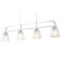 Suspended Ambrella Light, Modern, TR303242, 4HE27, white color, chrome