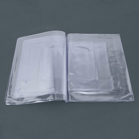 PVC liner (A5) for documents, 4 sets, transparent color-1
