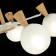 Ceiling EVOLUCE lamp. Sle220702-05. Catania. 5x40 watts, E14, 59x59x33.5 cm, white color, light tree