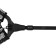 The suction cups of the folding telescopic P-29, reinforced, 250 cm, triangular rim 50 cm, black