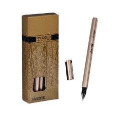 Ballic handle Devente My Gold 0.7 mm, ultral letter, blue ink, oil base, gold corps