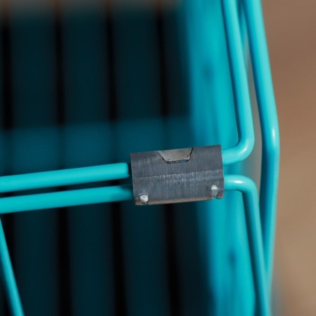 A cage with a hatch for dogs and cats, 100 x 60 x 70 cm, blue-7