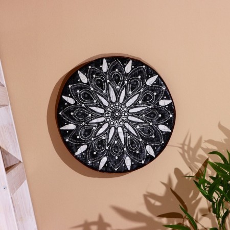 Wall decor "flower" bamboo 35 cm