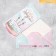 Money envelope "Happy Birthday!" embossing, vanilla cake, 16.5 x 8 cm