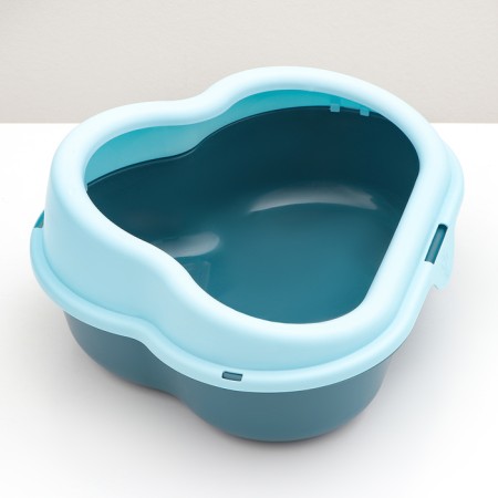 Toilet "Cloud" with a triangular side 48.5 x 39 x 20 cm, blue-1