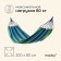 Hammock Maclay, 200x80 cm, wood, blue/green color