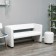 Puff "Yokki", eco -leather white