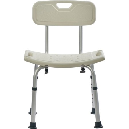 A stool with a back for bathing in the bathroom and shower Bradex KZ 0935-4