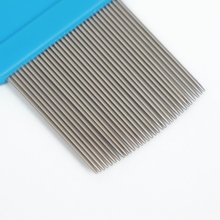 A set of animal combs, with long and short teeth, pink/blue-6