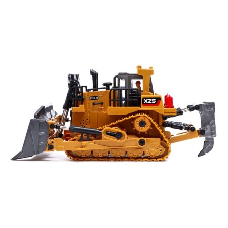 Radio -controlled bulldozer XZS, 1:24, with metal elements, works from the battery-1