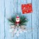 Decoration New Year's "Snowflake" Grandfather Frost 10 cm