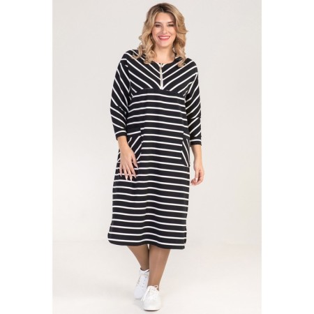 Female dress, size 66, black color