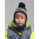 Knitted set for a boy: hat and snood, size 50