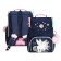 School standard, 33 x 25 x 13 cm, Grizzly, + bag for shoes, plush, blue