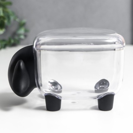 Casket Plastic "Black Sheep" 8.5x8x13 cm-2