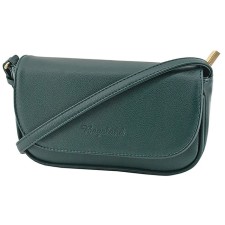 Women's bag B2772-04110, dark green color, artificial leather, 20x6x11 cm
