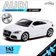 Metal machine Audi TT Coupe, 1:43, white color