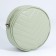 Women's Bag -round artificial leather, 18x18 cm, pistachio color