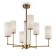 Chandelier 60W, 6he14, 61.3x60 cm, brass