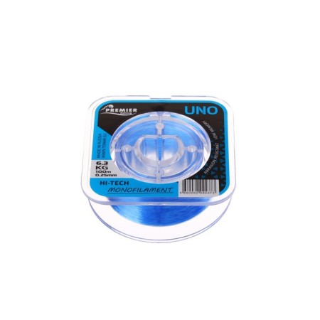 Premier Fishing uno fishing line, diameter 0.25 mm, test 6.3 kg, 100 m, blue