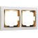 Frame for 2 posts WL03-FRAME-02-WHITE-GD, Color Gold, White