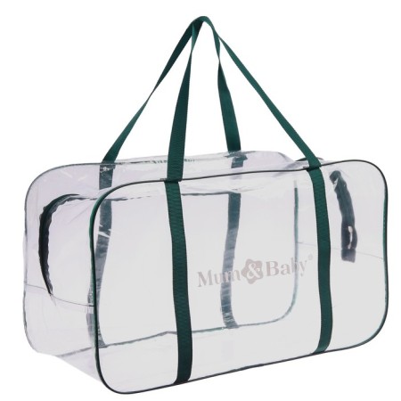 Bag in the hospital, with a cosmetic bag, green color-2