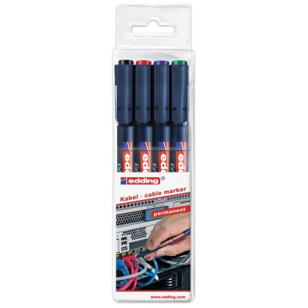 Set of markers Edding 151284, for cables, line thickness 0.3 mm, 4 pcs.-2