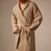 Wafel dressing gown men SL Home: Basic "Sabbia", size S, 100% cotton, 300 g/m2