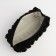 Cosmetic bag with lightning, black color