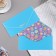 Envenue for money "Gift!" Blue background, 9x17 cm
