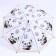 Children's umbrella P/Aut with a whistle "Panda and baby" d = 84 cm, 8 spokes, 65 × 7 × 6 cm