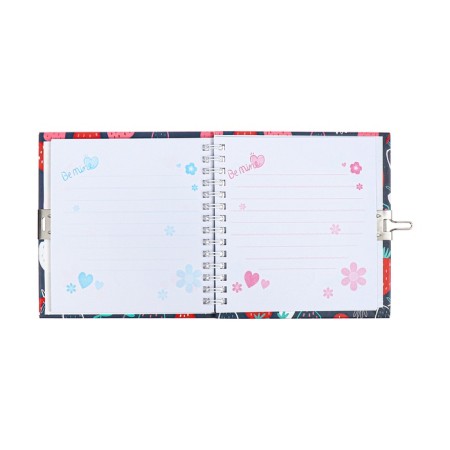 Gift notebook, 45 sheets, line, on the castle, on the crest, strawberries (13x13.5cm)-3