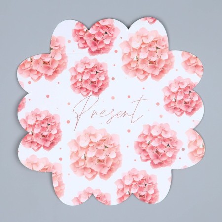 Cookie box, confectionery packaging with PVC lid, Present, 10.5 x 10.5 x 3 cm-6