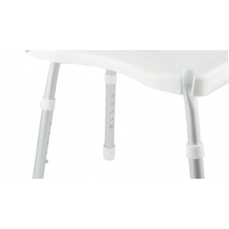 Apollo seat for the bathroom, with a holder, shelf, aluminum, plastic, 30x43 cm, white color-2
