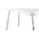 Apollo seat for the bathroom, with a holder, shelf, aluminum, plastic, 30x43 cm, white color