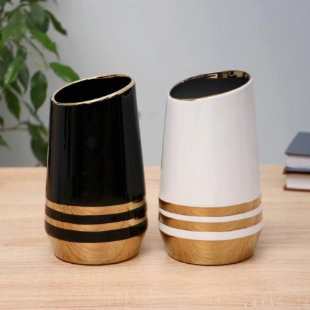 VAZ Ceramics "Ader" stripes, 9x19 cm, mix-1