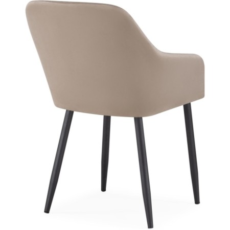 Steve Metal/velor, black/beige 52x68x81 cm-3