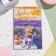 Postcard "Beloved girlfriend!" Congrev, embossing, lavender, 12.5x19.5 cm