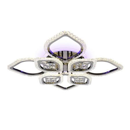 LED ceiling LED with Ambrella Light, Ice, FA2835, 8XLED, 118 W, 8850LUM, 3000-6400K, Black Chromium color