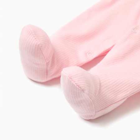 Details for children with closed legs, pink color, height 56-3