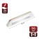 Handle-slop, m/o 96 mm, white color, with a golden insert
