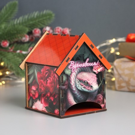 New Year's tea house "Snake. Oution" 10.5x9.5x12 cm
