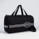 Sports bag with lightning, long belt, black color