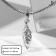Suspension "Firebird", white color in silver