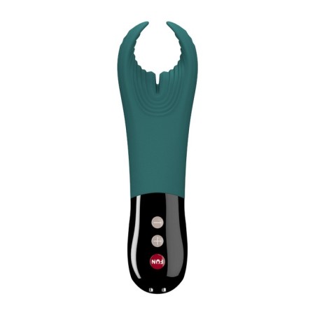 Vibro Masnotorbator Fun Factory Manta, Green, Silicon, 16 cm-1