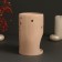 Aroma lace ceramics "I release this" beige 7.2x7.2x11.6 cm