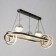 Lamp with PDD "Fiora" LED 120W 3000-6000K Black 62x33x15-115 cm