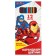 Color pencils, 12 colors, trihedral, avengers