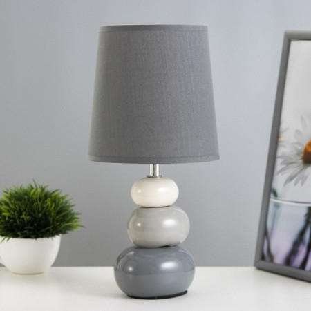 Table lamp "Balance" E14 40W gray 16x16x33 cm Risalux