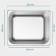 Gastrootiness 1/2 of stainless steel, 150 mm, 32.5 × 26.5 × 15 cm